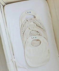 Fin & Vince Bib - Milk Pointelle Sale