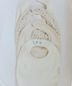 Fin & Vince Bib - Milk Pointelle Sale