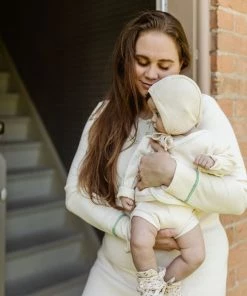 Fin & Vince Bloomer - Milk + Emerald Stitch