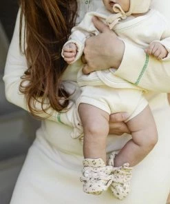 Fin & Vince Bloomer - Milk + Emerald Stitch