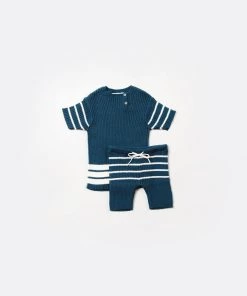 Fin & Vince Heritage Knit Top - Ocean