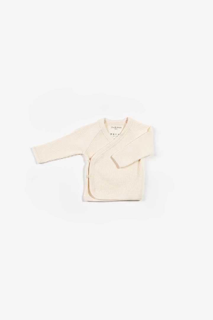 Fin & Vince Wrap Top - Milk/banana 4 Fin & Vince Wrap Top - Milk/banana