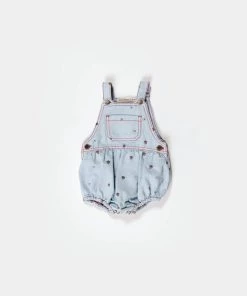 Fin & Vince Red, White And Blue Mini Overall - Strawberries